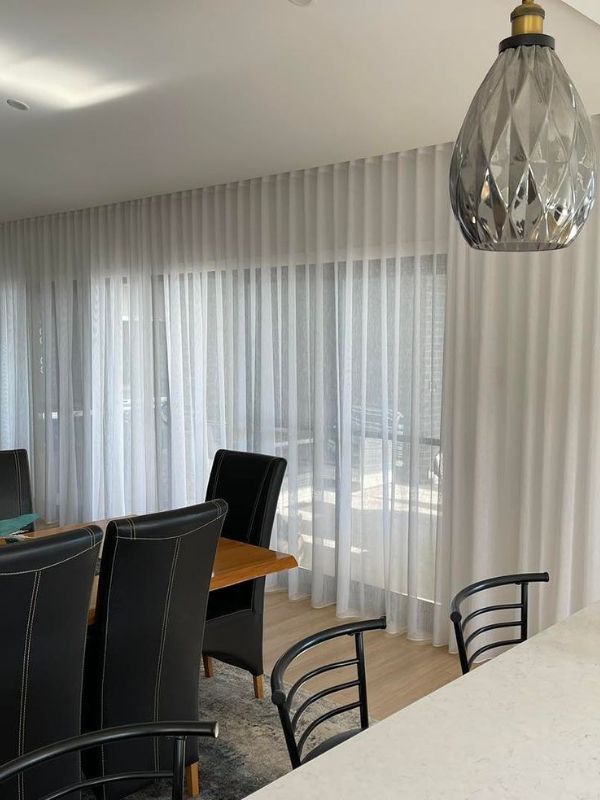 dining room furniture with sheer curtains dubai