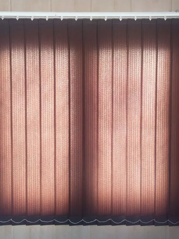 light red color vertical blinds Dubai