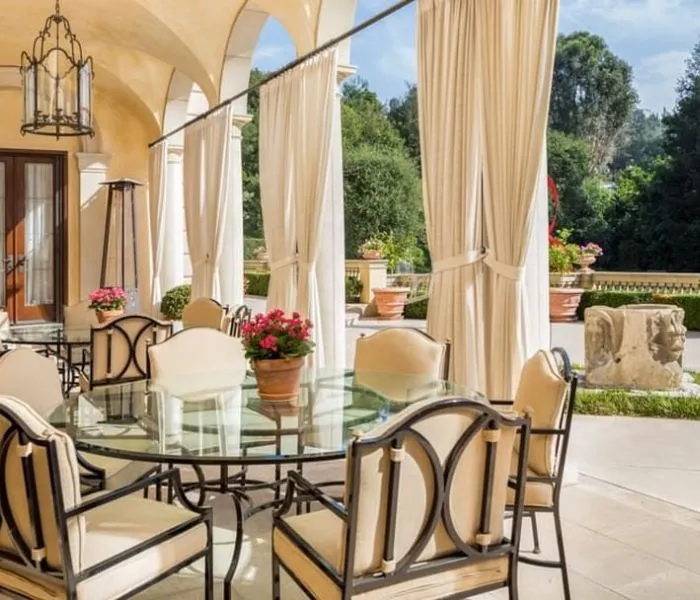 modern outdoor curtains in dubai