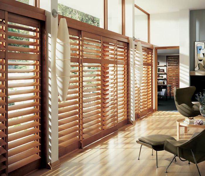 wooden blinds for living room