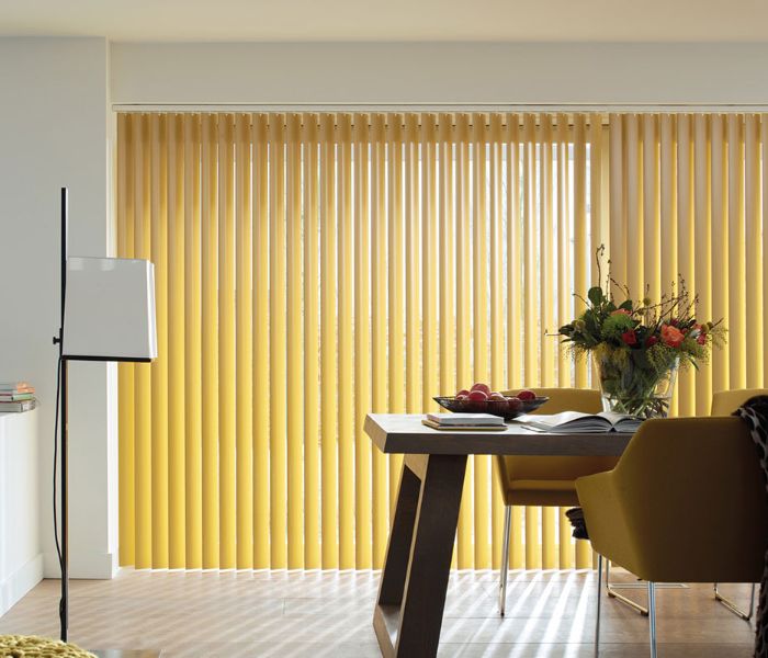 yellow vertical blinds in UAE