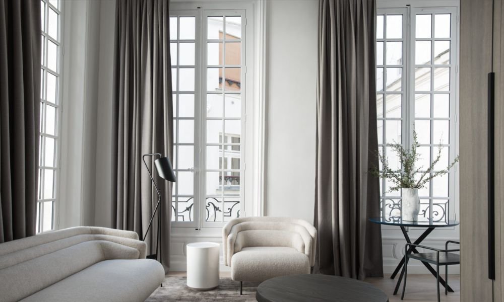 minimalist curtains for living room