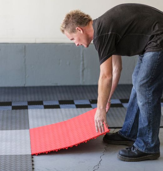 rubber garage floor tiles installation