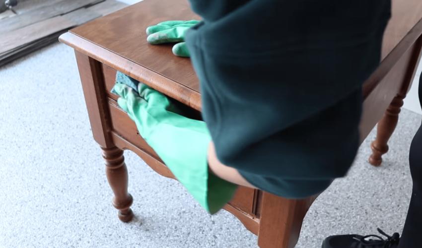 Remove Hardware and Clean the Furniture