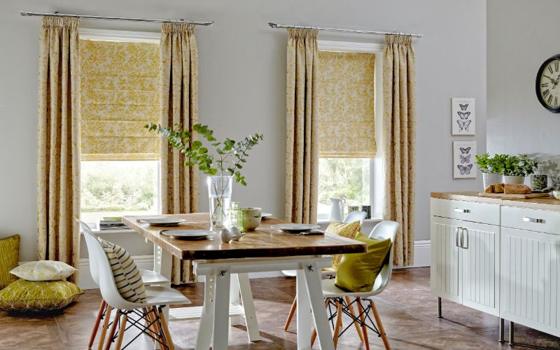 Curtains With Roman Shades