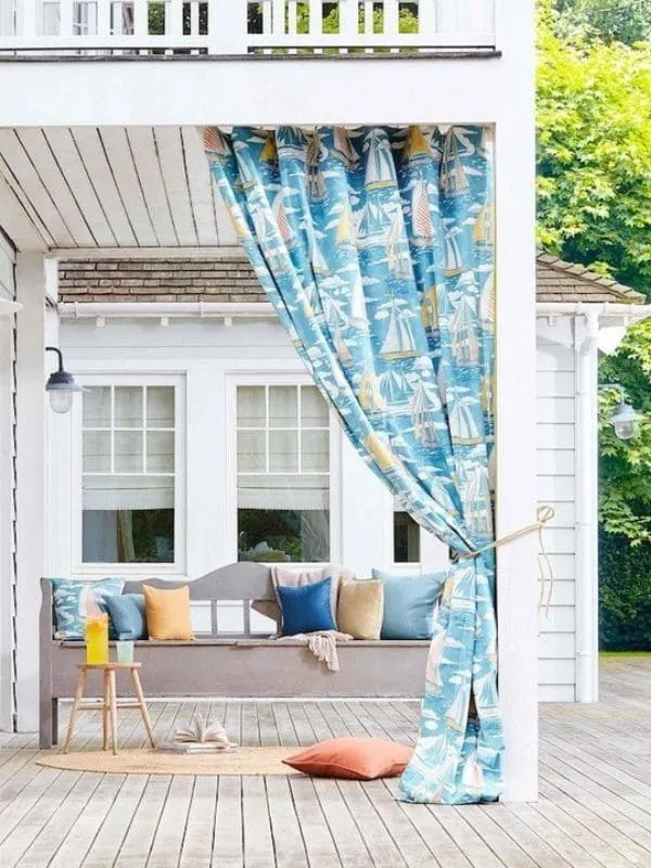 luxury pattern outdoor curtains in UAE