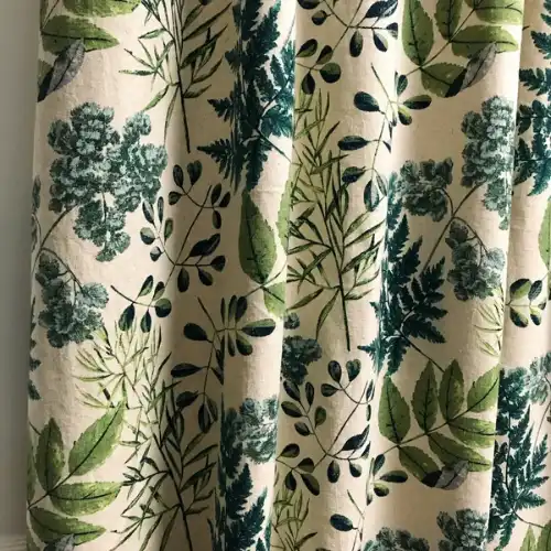 Printed office curtains