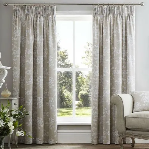 Printed outdoor curtains