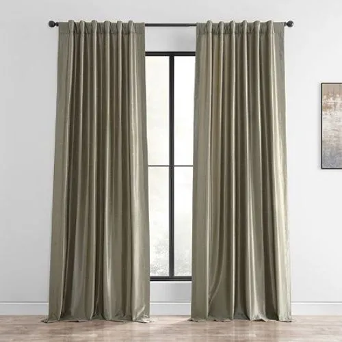 Real Faux Silk Curtains 2