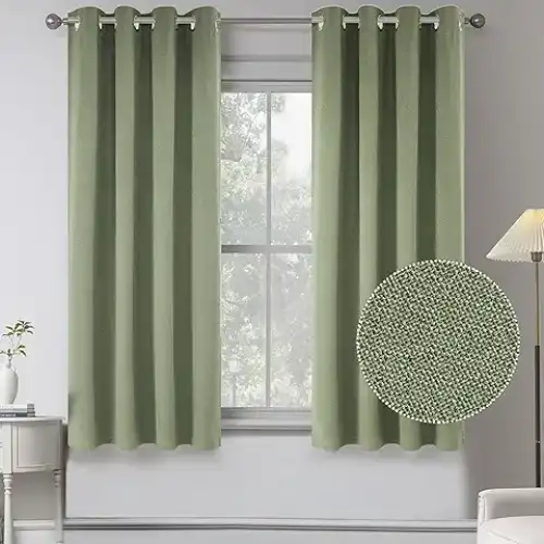 green color office curtains in Dubai