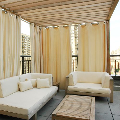 long outdoor curtains Dubai