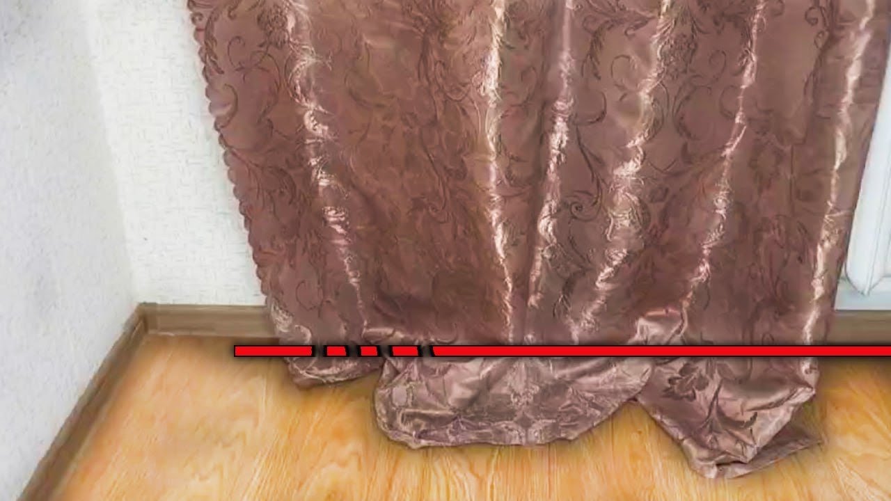 Cut The Extra Length Of Curtains