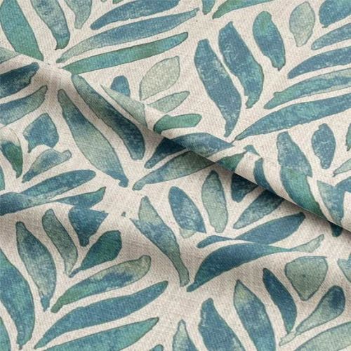 Watercolour-Leaves-Fabric