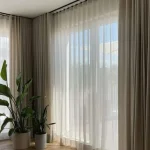 Privacy sheer curtains Dubai