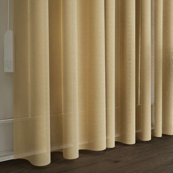 Sheer Curtain - Pinch Pleat - Beige 03