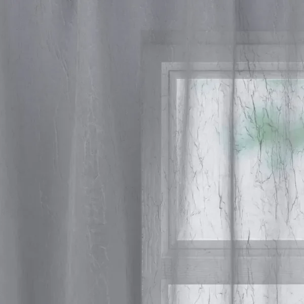 Crushed Slot Top Single Sheer Curtain - Image 3