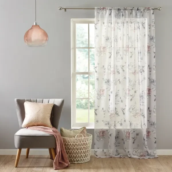 Heavenly Hummingbird Single Sheer Curtain - Image 2