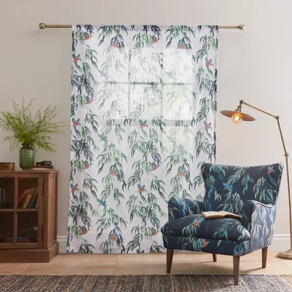 Kingfisher Slot Top Voile Curtain - Image 3