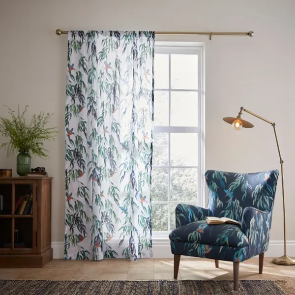 Kingfisher Slot Top Voile Curtain