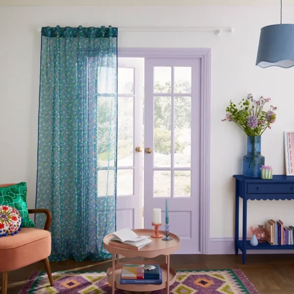 Sophie Robinson Petal Meadow Sheer Curtain