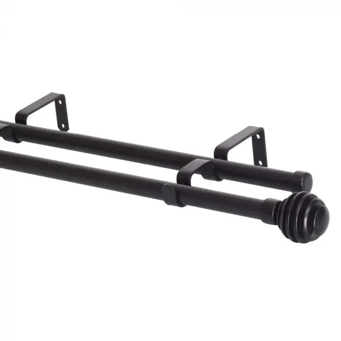 3m Rodding Rods Black, 3m, Double Steel Rod