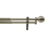 Double Steel Curtain Rod, Bronze 1.6–3 m