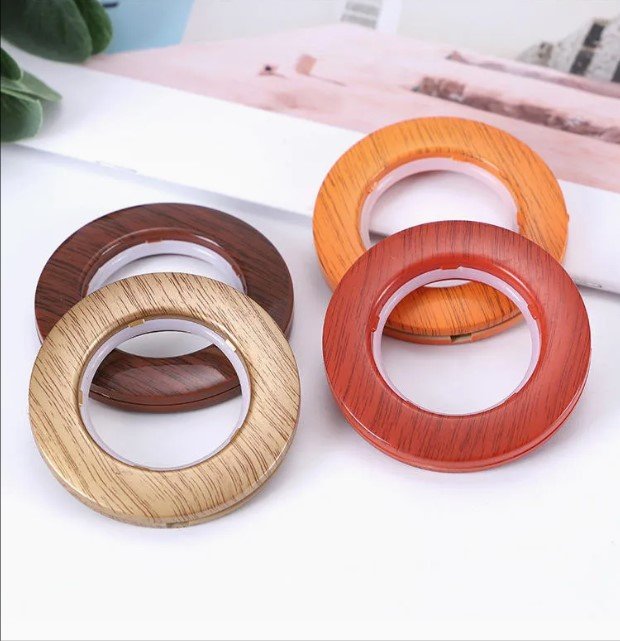 Plastic Wood Grain Curtain Ring Curtain Fabric Accessories