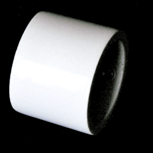 Gloss White End Cap Curtain Pole Finials