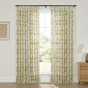 Holly Botanical Boho Drapery Pleated