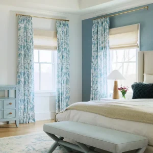 Holly Country Floral Drapery Pleated