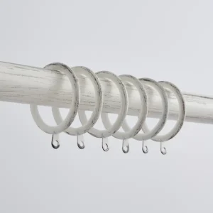 Pack of 12 Lined Curtain Rings