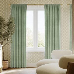 Premier Velvet (Blackout), Antique Jade - Made to Measure Curtains