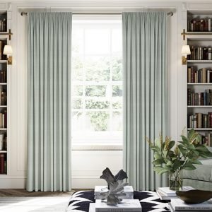 San Remo (Blackout), Light Green - Made to Measure Curtains