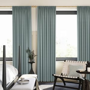Shima Faux Silk, Azure - Made to Measure Curtains