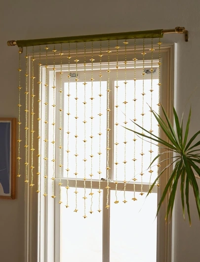 Beaded window curtains