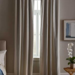 Coastal Stripe Linen Cotton True Blackout Curtians
