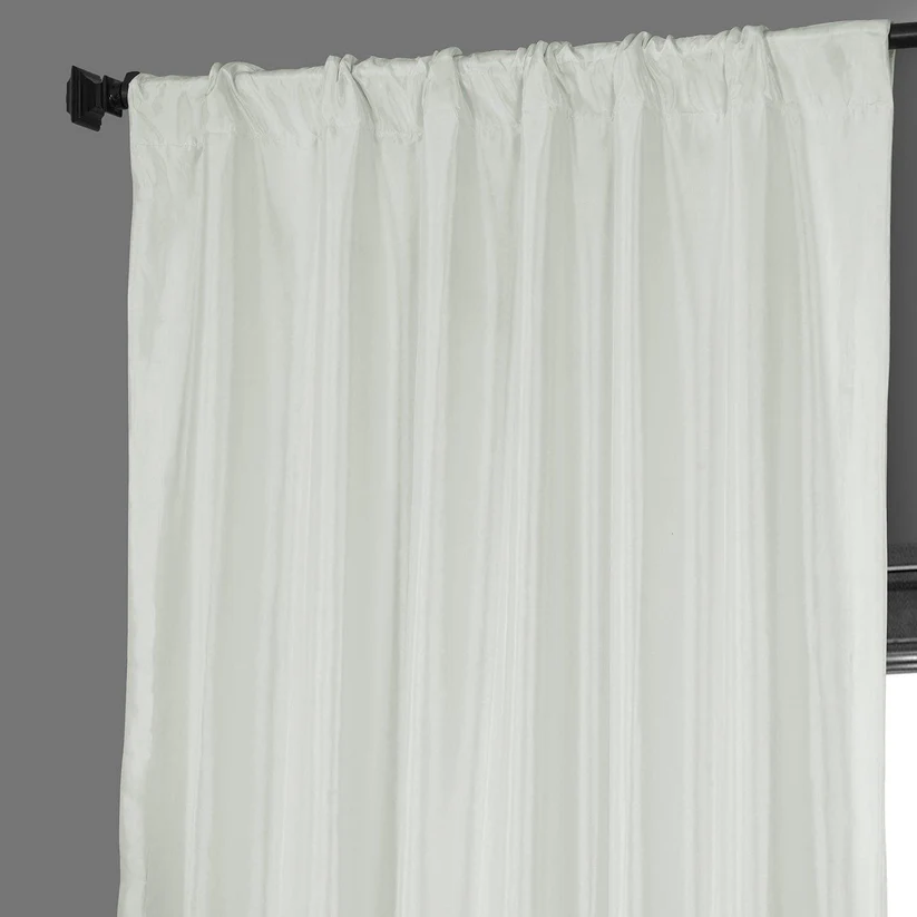 Eggshell Faux Silk Taffeta Blackout