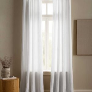 European Linen Grommet Curtains