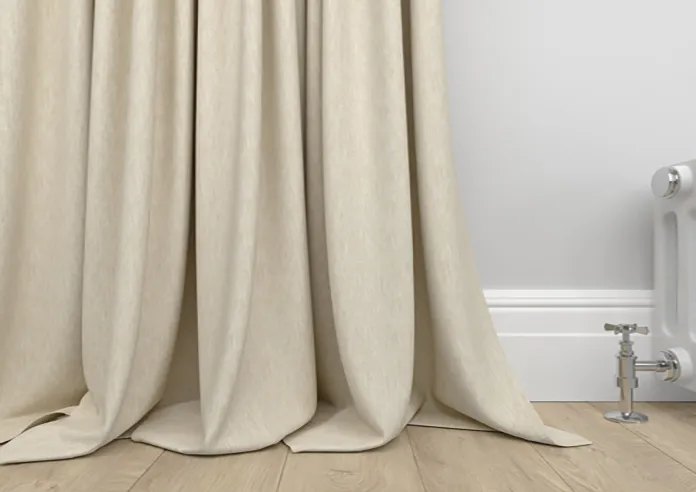Genoa Faux Silk Cream Shimmer Curtains