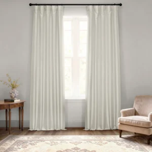 Mist Greige Silk Curtain
