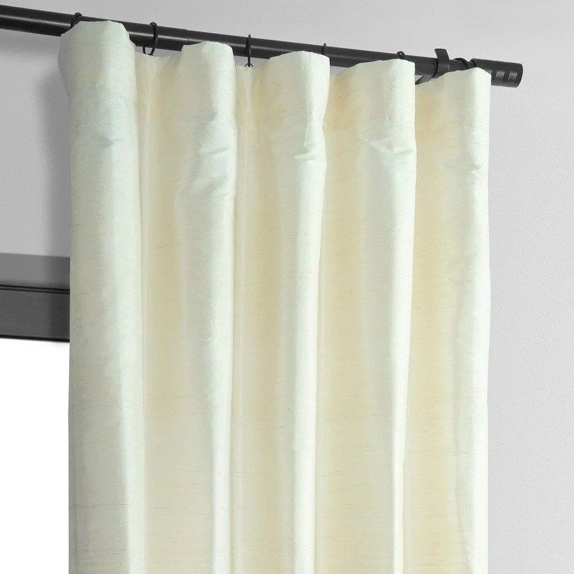 Pearl Textured Dupioni Silk Curtains