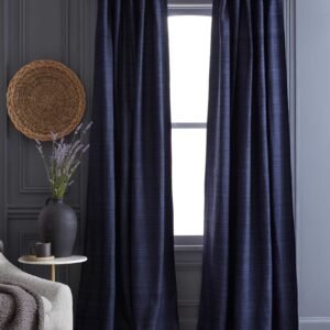 Raw Silk Room Darkening Curtain