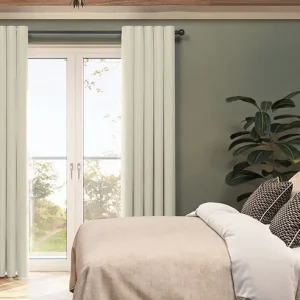 Soft Chevron Cream Curtains