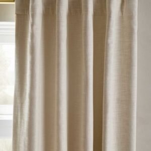 Textured Cotton Room Darkening Curtain