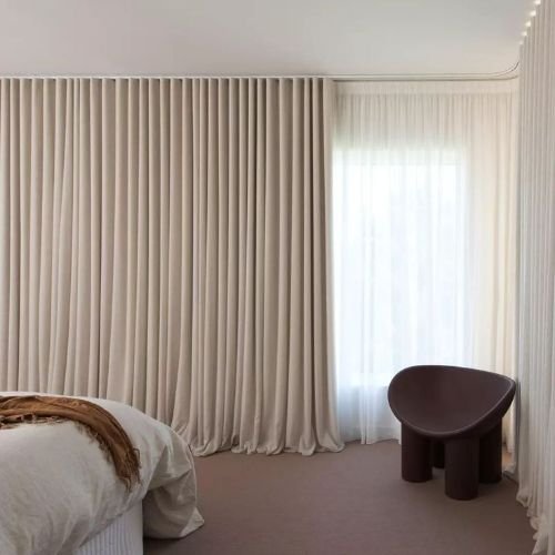 Stylish wave curtains