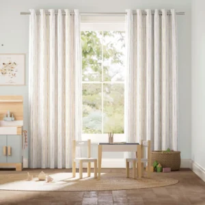 Suki Stripe Gold Curtains