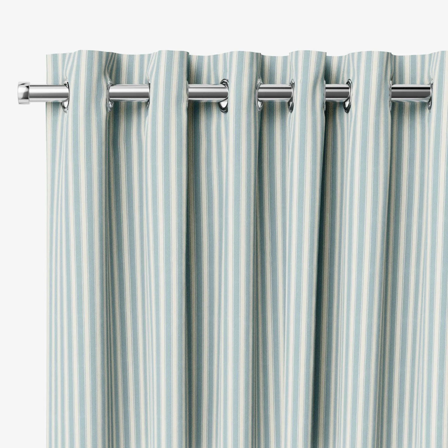 Tiger Stripe Blue Eggshell Curtains