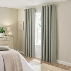 Elinor Woven Blackout Eyelet Curtains