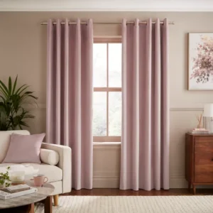 Recycled Velour Eyelet Curtains