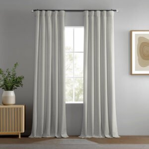 Farmhouse Birch Boho Chic Faux Curtains